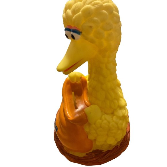 Illco Toy Sesame Street Big Bird Bird Seed Money Coin Piggy Bank  10 Inch - Picture 9 of 12